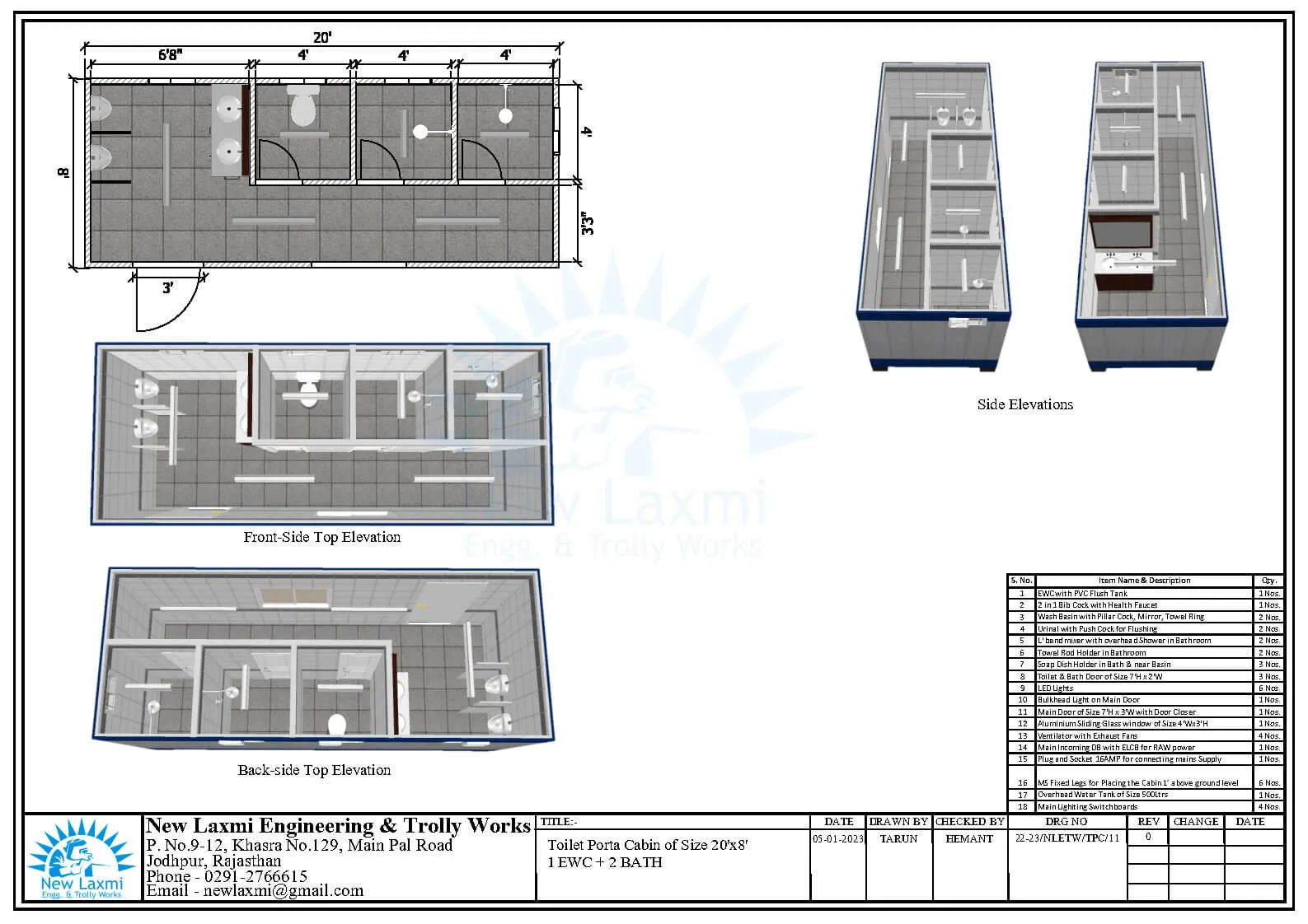 Office Cabin Layout
